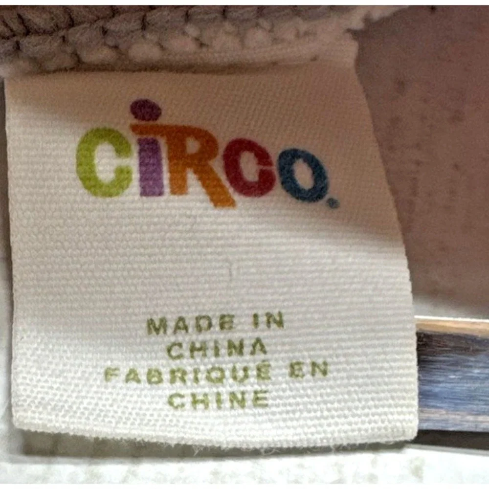 Circo Gray White Polka Dot Plush Baby Blanket Lovey Sherpa Back 40 x 30